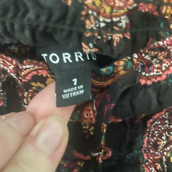 Torrid Maxi Challis Smocked Waist Button Skirt - Picture 2 of 4